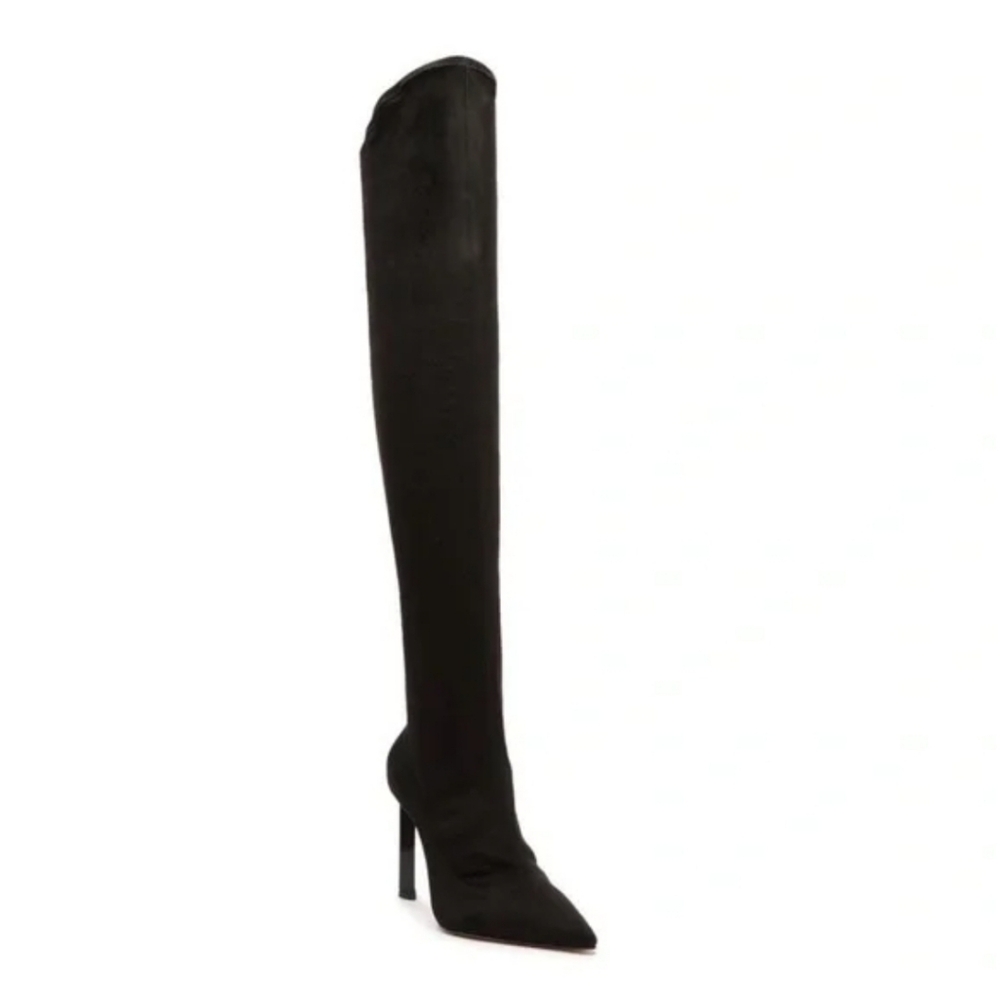 Schutz Benine Up Black Over the Knee Boots
